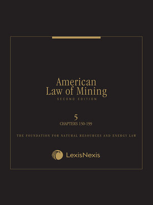 cover image of American Law of Mining